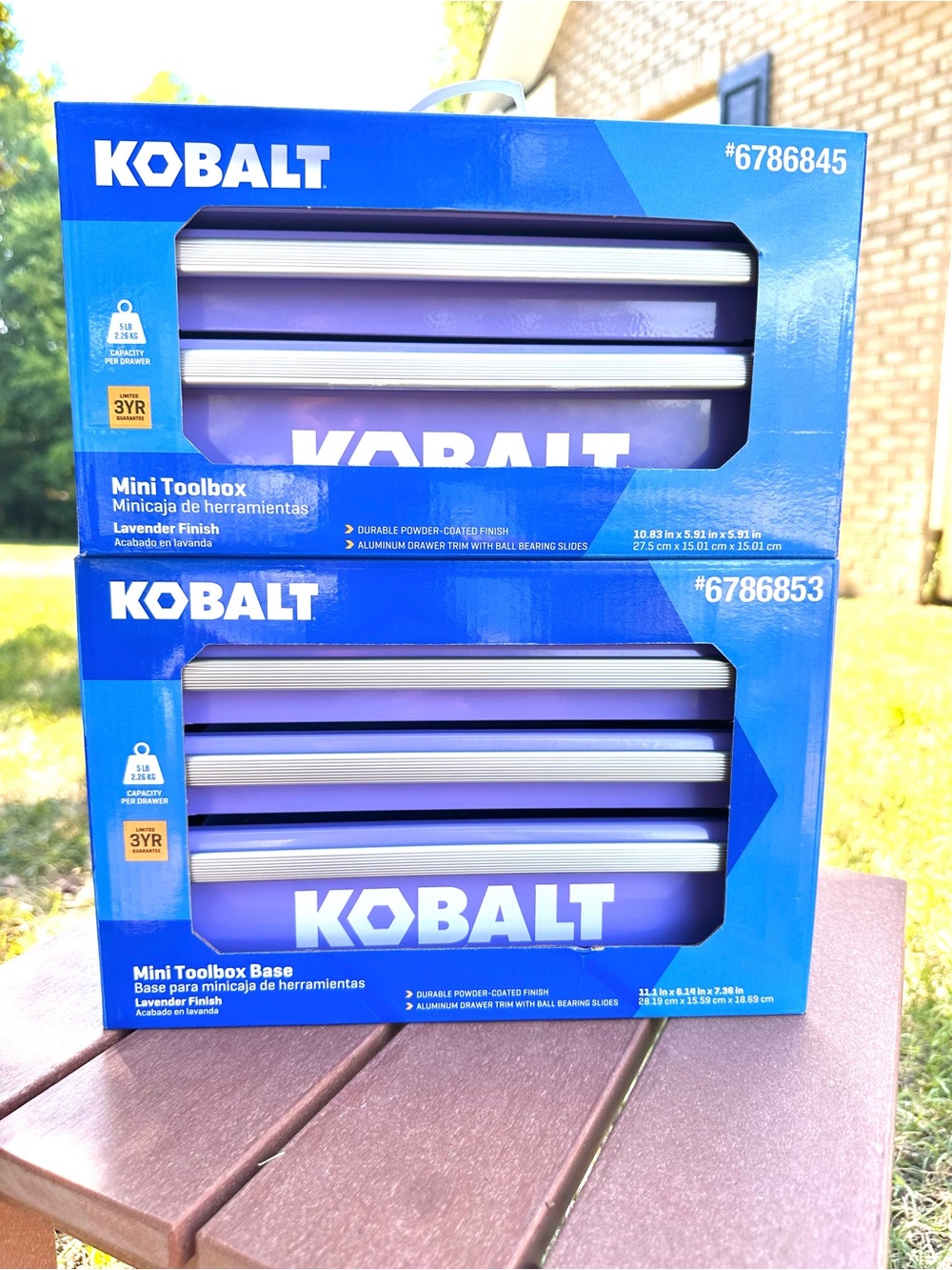 Lowes Kobalt Purple Mini Toolbox Set